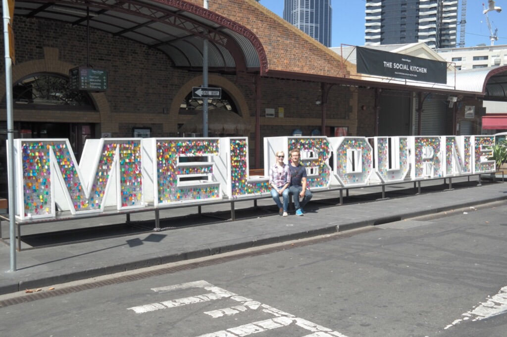 Schriftzug am Victoria Market - Melbourne 