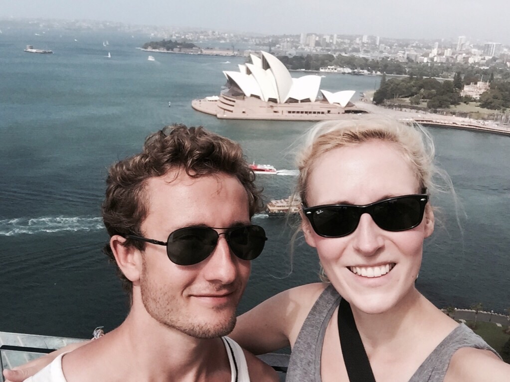 Aussicht von der Harbour Bridge - Sydney 